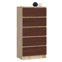 Expedo Komoda BEATRIX 2, 60x121x40, dub sonoma/wenge