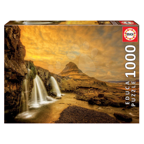 Educa puzzle Kirkjufellsfoss Watterfall Iceland 1000 dielov a fix lepidlo 17971