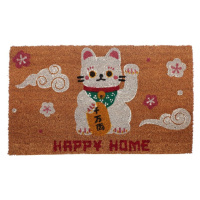Kokosová rohožka pre šťastie Maneki Neko MAT55, 75 cm