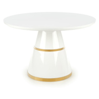 Sconto Jedálenský stôl VIGOS biela/zlatá