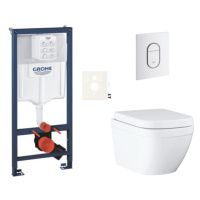 Závesný wc set do ľahkých stien / predstenová montáž Grohe Euro Ceramic SIKOGRSEUASH0