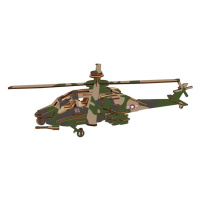 Woodcraft Drevené 3D puzzle Bojový vrtuľník Apache