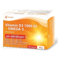 Noventis Vitamín D3 1000 IU + Omega-3