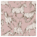 DEKORNIK Horses Pink - Tapeta