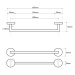 SAPHO XR404 X-Round vešiak na uteráky 65 cm ,strieborný