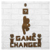 Nápis na stenu - Game Changer a Super Mario