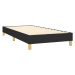 vidaXL Posteľný rám boxspring s matracom čierny 80x200 cm látka