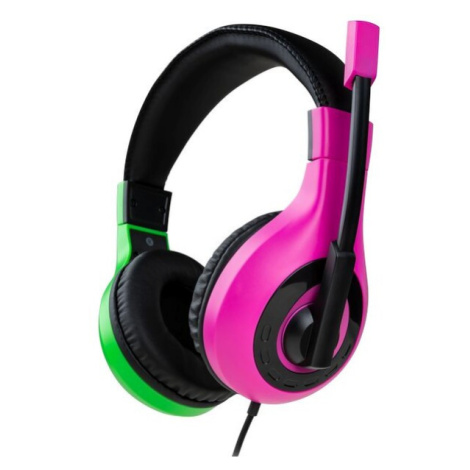 Headset Bigben Wired Stereo Pink + Green (Switch)