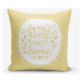 Žltá obliečka na vankúš Minimalist Cushion Covers Home Sweet Home, 45 × 45 cm