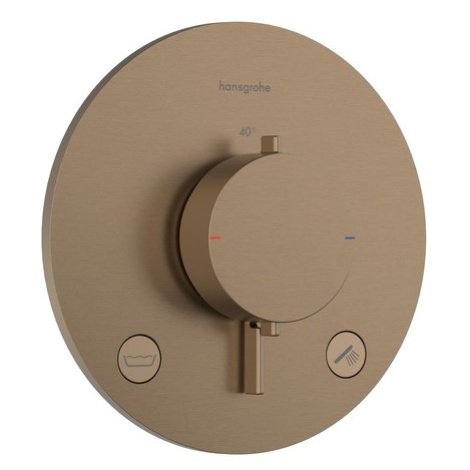 Sprchová a vaňová batéria Hansgrohe Ecostat Comfort S bez podomietkového telesa kartáčovaný bron