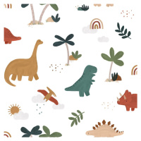 Detská tapeta 10 m x 50 cm Cool Dinosaurs – Lilipinso