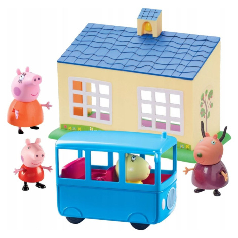 Peppa Pig Škola a školský autobus hrací set