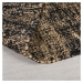 Čierny jutový koberec Flair Rugs Idris, 120 x 170 cm