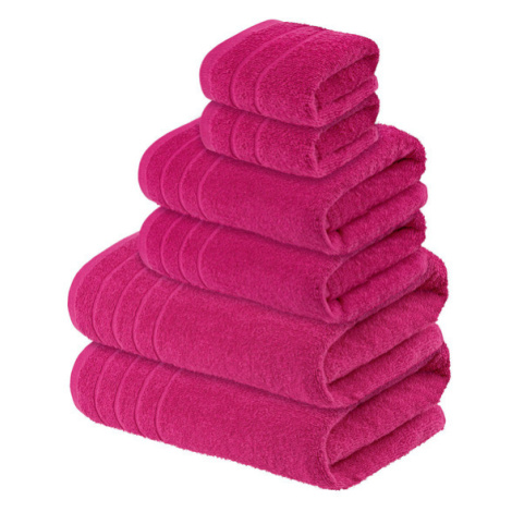LIVARNO home Súprava froté uterákov, 6-dielna (ružová)