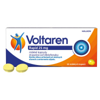 VOLTAREN Rapid 25 mg mäkké kapsuly pre rýchlu uľavu od bolesti s protizápalovým účinkom 20 mäkký