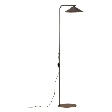 Hnedá kovová stojacia lampa (výška  160 cm) Nocte – Micadoni