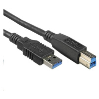 Kábel USB PREMIUMCORD 3.0, Super-speed 5Gbps A-B, 9pin, 3m