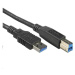 Kábel USB PREMIUMCORD 3.0, Super-speed 5Gbps A-B, 9pin, 3m