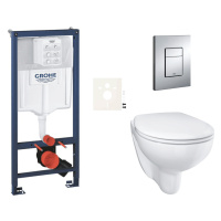 Závesný wc set do ľahkých stien / predstenová montáž Grohe Bau Ceramic SIKOGRSBAUE