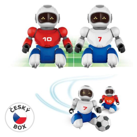 Hračka MaDe Zigybot Robofotbal na diaľkové ovládanie, 2 ks + 2 bránky, 36 x 24 cm
