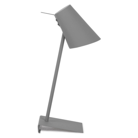Sivá stolová lampa s kovovým tienidlom (výška 54 cm) Cardiff – it&#39;s about RoMi