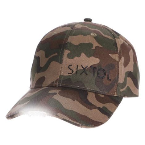 LED šiltovka Sixtol so svetlom B-CAP 25lm, nabíjacia, USB, maskáčová