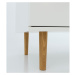 TV stolík v dekore duba v bielo-prírodnej farbe 162x61 cm Skagen – Tenzo