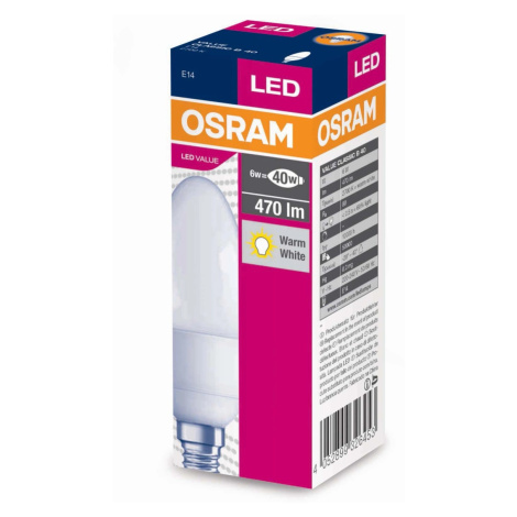 LED žiarovka VALUE Classic B40 teplá biela OSRAM