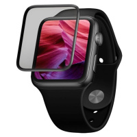 FIXED 3D tvrdené sklo s lepením po celej ploche a aplikátorom Apple Watch 40mm čierne