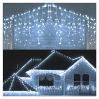 180 LED 8 programov Vianočné ľadové osvetlenie studená biela