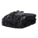 Prikrývka na posteľ 200 × 220 cm čierna DELICE, 266984
