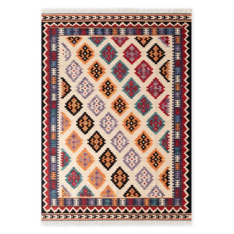 Červený obojstranný ručne tkaný vlnený koberec 200x290 cm Kamal Kian – Nouristan Hanse Home