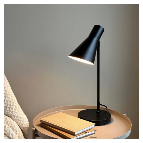 Stolná lampa Dyberg Larsen DL12, čierna, výška 44,5 cm, kov