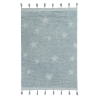 Přírodní koberec, ručně tkaný Hippy Stars Aqua Blue  - 120x175 cm Lorena Canals koberce