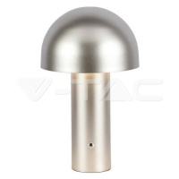 LED stolová lampa 1800 mAh batéria 150*250 3V1 šampanské zlato VT-1047 (V-TAC)