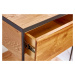 LuxD Dizajnový nočný stolík Shayla 40 cm divý dub