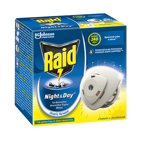 Raid Night & Day odparovač + 1 náhradná náplň