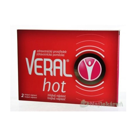 VERAL HOT hrejivá náplasť na bolesť 2 ks Veroval