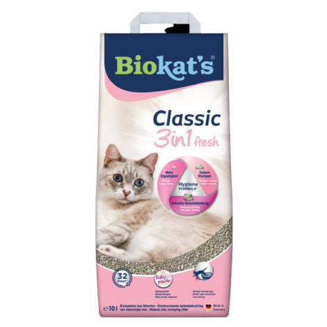 Biokat's CLASSIC FRESH 3IN1 BABY podstielka 10 l