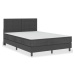 vidaXL Posteľ boxspring tmavošedá látková 140x200 cm