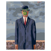 Diamantové maľovanie - SYN ČLOVEKA (RENÉ MAGRITTE) Rámovanie: bez rámu a bez vypnutia plátna, Ro