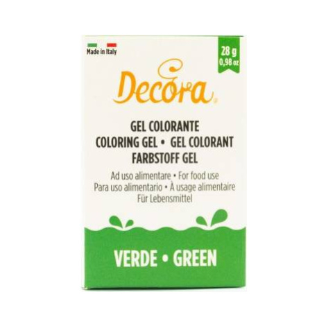 Gélová farba zelená 28 g - Decora