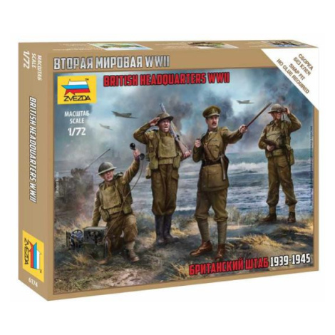 Wargames (WWII) figurky 6174 - British Headquarter (1:72) Zvezda