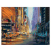 Maľovanie podľa čísel - VEČERNÝ ŽIVOT V NEW YORKU Rámovanie: vypnuté plátno na rám, Rozmer: 80x1