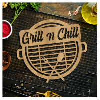 Drevený doplnok do kuchyne - Grill n Chill, Dub zlatý