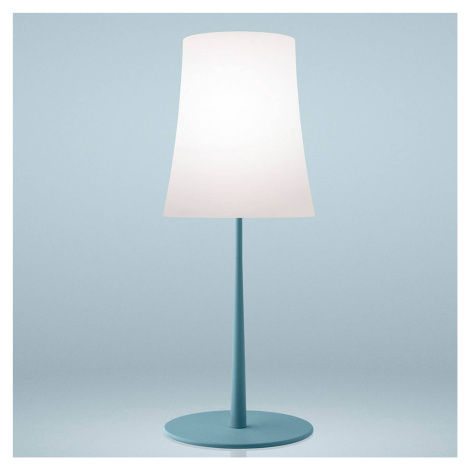 Foscarini Birdie Easy Grande stolová lampa modrá