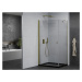 MEXEN/S - Pretória sprchovací kút 80x100, transparent, zlatá + sprchová vanička vrátane sifónu 8