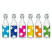CERVE Sklenená fľaša s patentným uzáverom CERVE bodka 1l MIX farieb