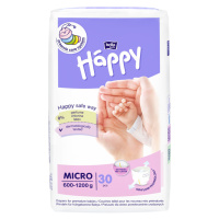 BELLA HAPPY Baby micro detské plienky 600 - 1200 g 30 kusov