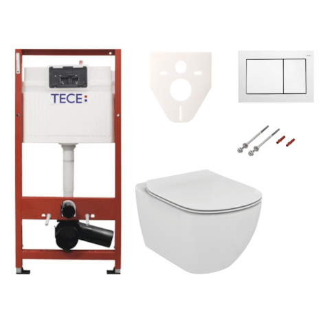 Cenovo zvýhodnený závesný WC set TECE do ľahkých stien / predstenová montáž + WC Ideal Standard 